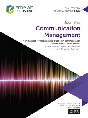 cover image of Journal of Communication Management, Volume 23, Number 3